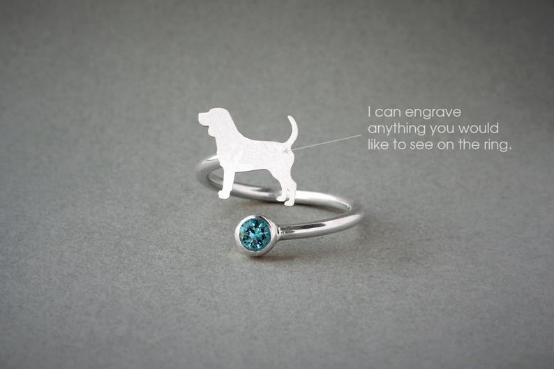 BEGALE-Birthstone Silver Ring - 1 Main image