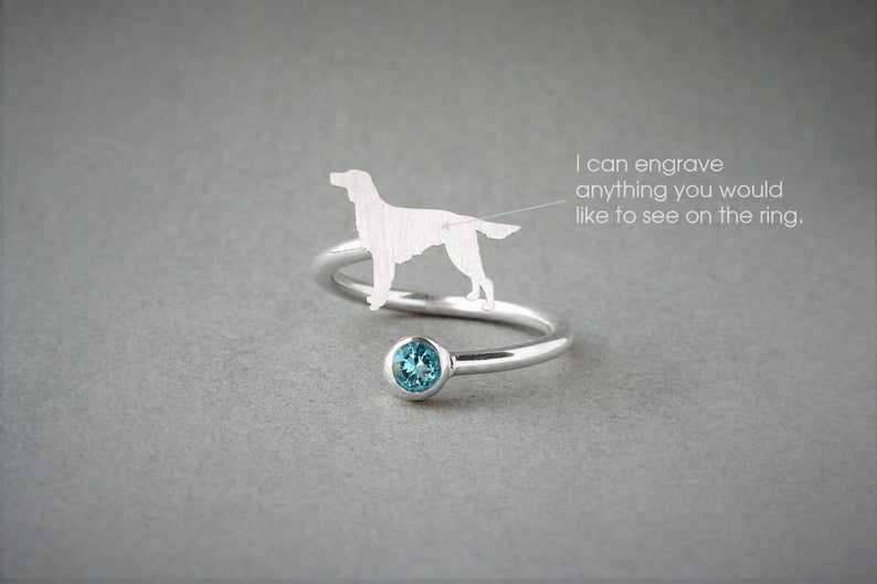 SETTER-Birthstone Silver Ring - 1 Main image