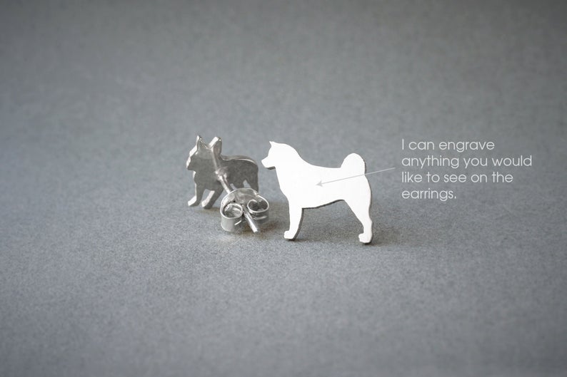 AKITA Stud Silver Earring - 1 Main image