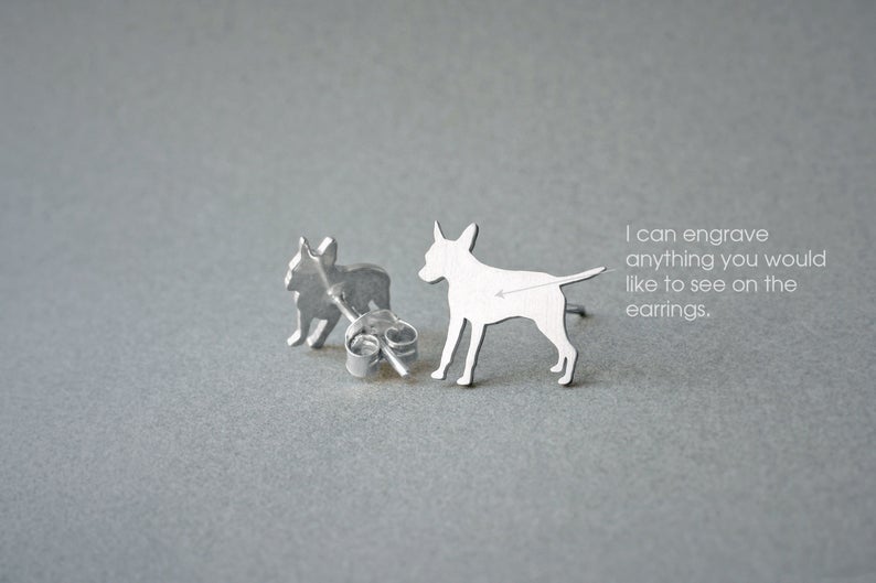 PINSCHER Stud Silver Earring - 1 Main image