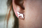 SAMOYED Stud Silver Earring - 2