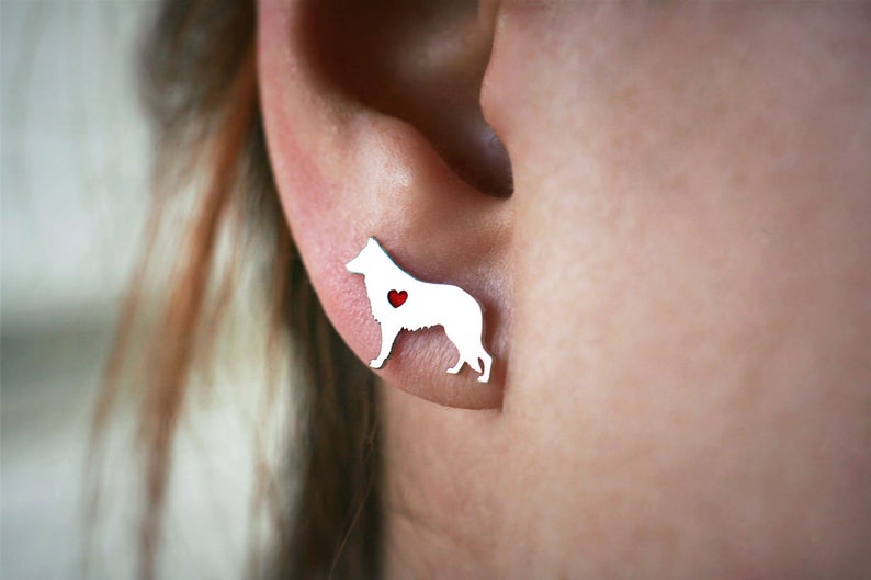 JACK RUSSELL Stud Silver Earring Secondary image