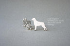 ROTTWEILER Stud Silver Earring - 1