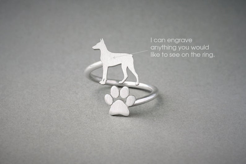 DOBERMAN - Paw Silver Ring - 1 Main image