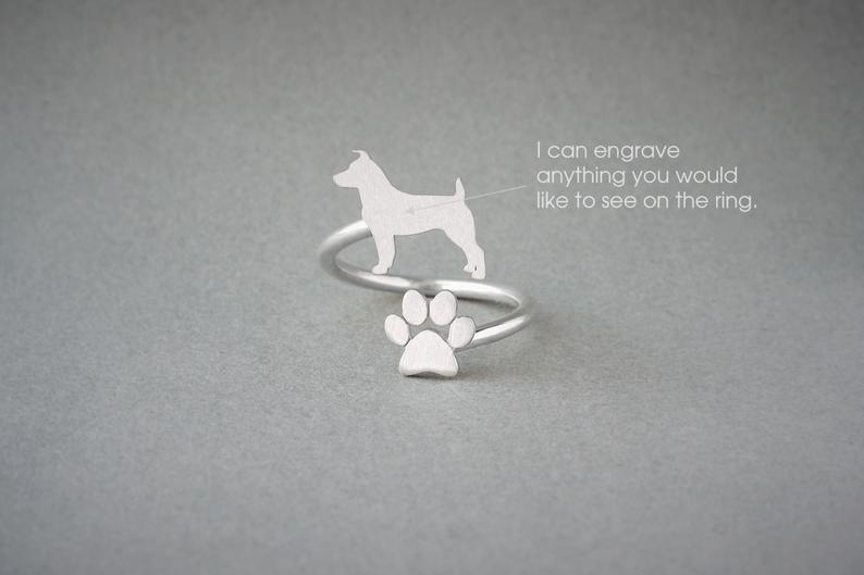 JACK RUSSELL - Paw Silver Ring - 1 Main image