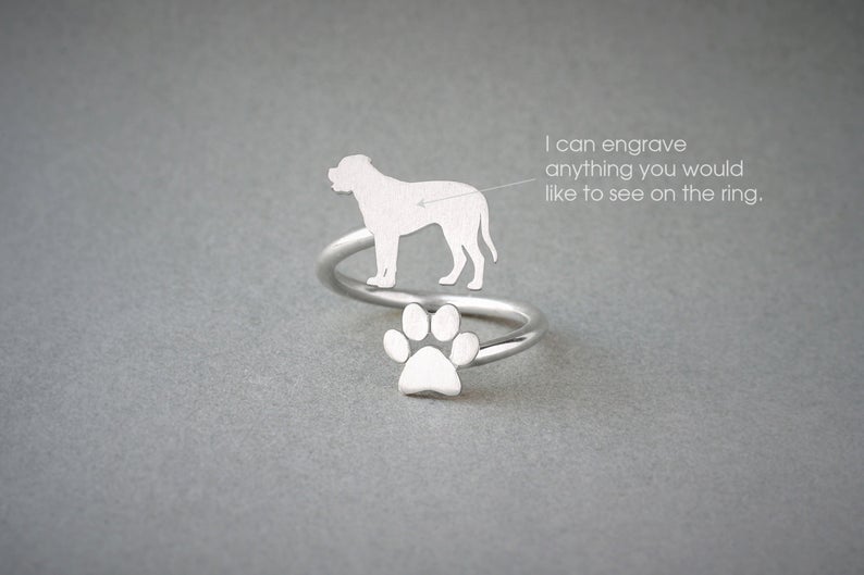 MASTIFF - Paw Silver Ring - 1 Main image