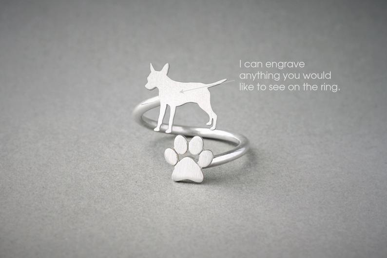 PINSCHER - Paw Silver Ring - 1 Main image