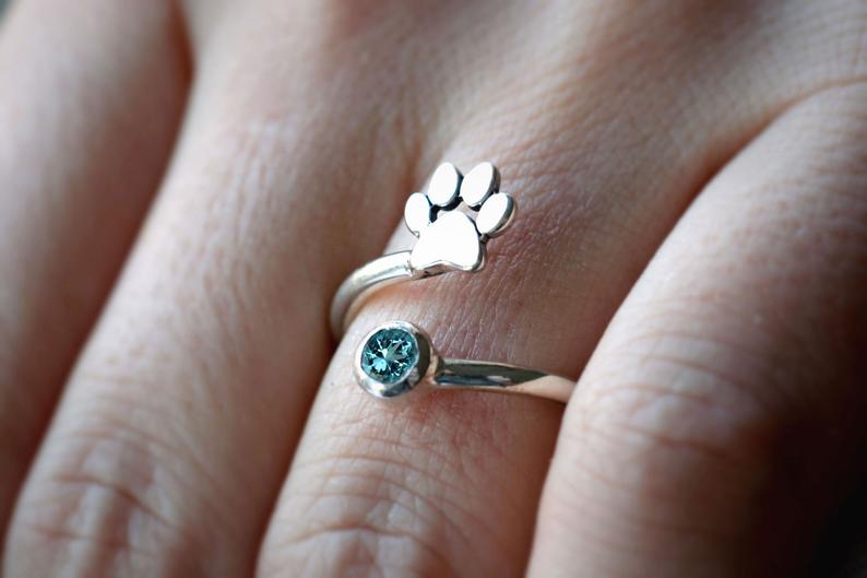 PAW BIRTHSTONE Ring Secondary image