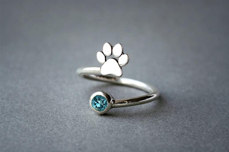 PAW BIRTHSTONE Ring - 1 Main image